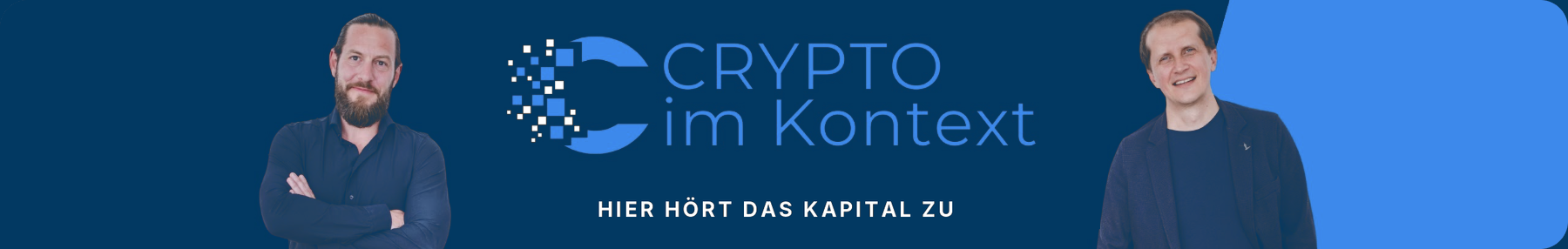Anton Werner und Martin Bechter, Hosts von Crypto im Kontext, dem institutionellen Crypto-Podcast: Hier hört das Kapital zu